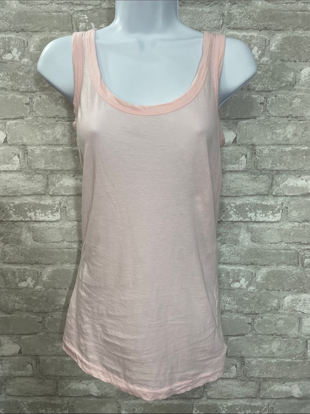 Martin + Osa Pale Pink Scoop Neck Cashmere Blend Tank
